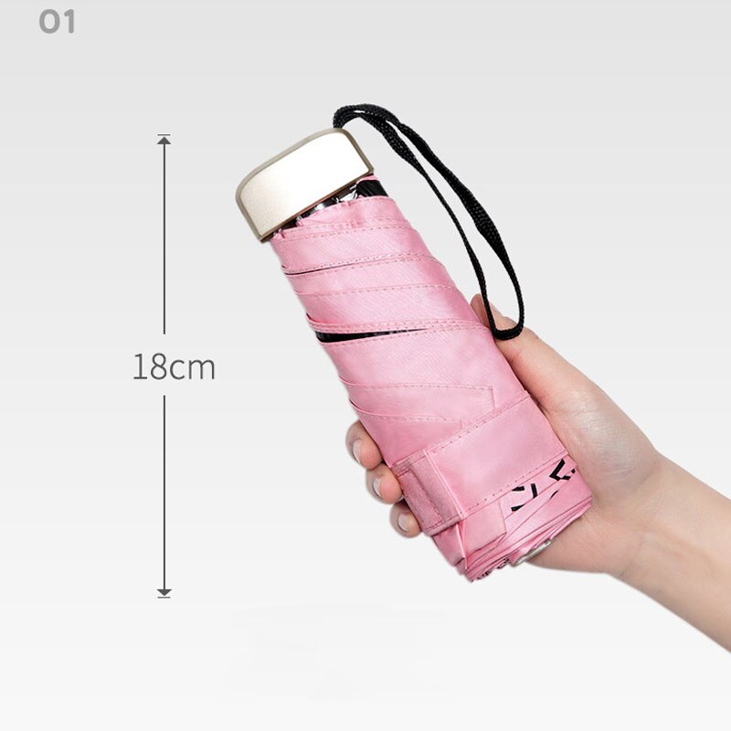 【2023】 Phone Size Mini Pocket Wombrella Girls Anti UV Portable Folding Umbrella Parasolen's Umbrella Male Man Ultralight Rain Sun Um. 