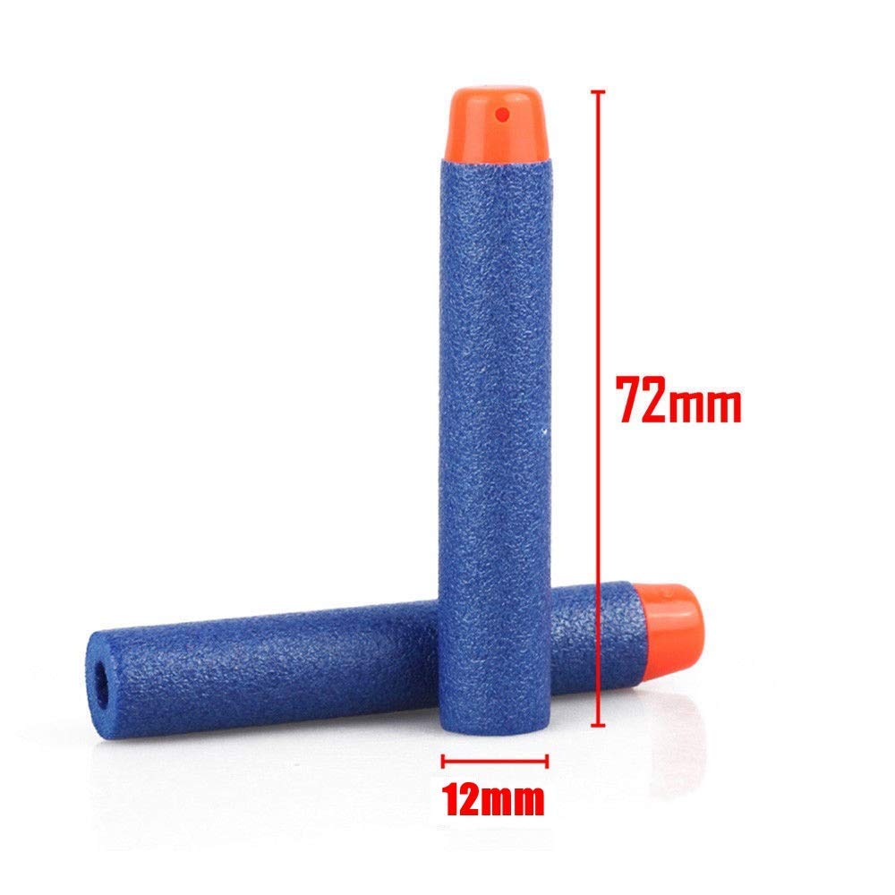 20 Pcs Nerf Refill Darts Soft Bullet Elite Series 72x12 mm -Blue. 