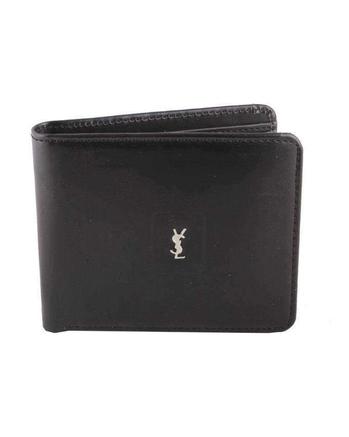 Ysl black men's online wallet