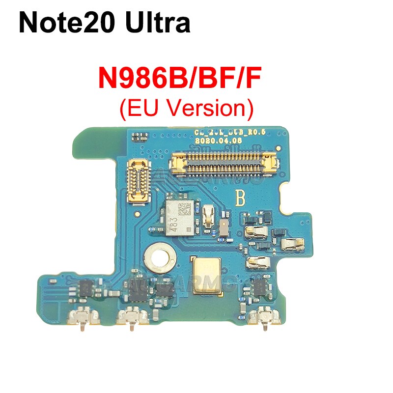 For Samsung Galaxy Note 20 Ultra Note20U N986U/D/N/0/B/BF/F Microphone Mic Board Charging Port Flex Cable Connector With IC. 