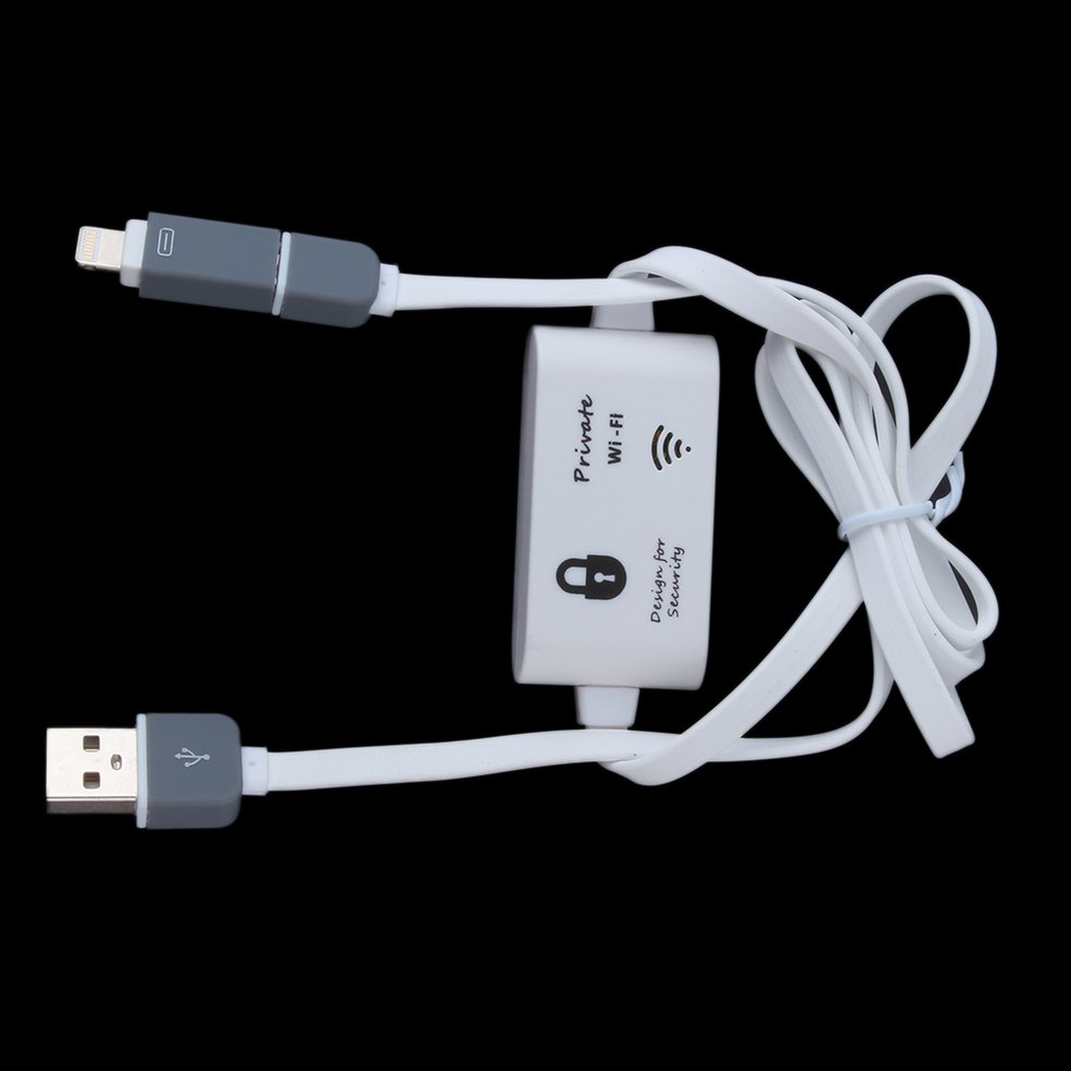 HA Multi-function Mini Practical WiFi Sharing Data Sync Charging USB Cable-1. 