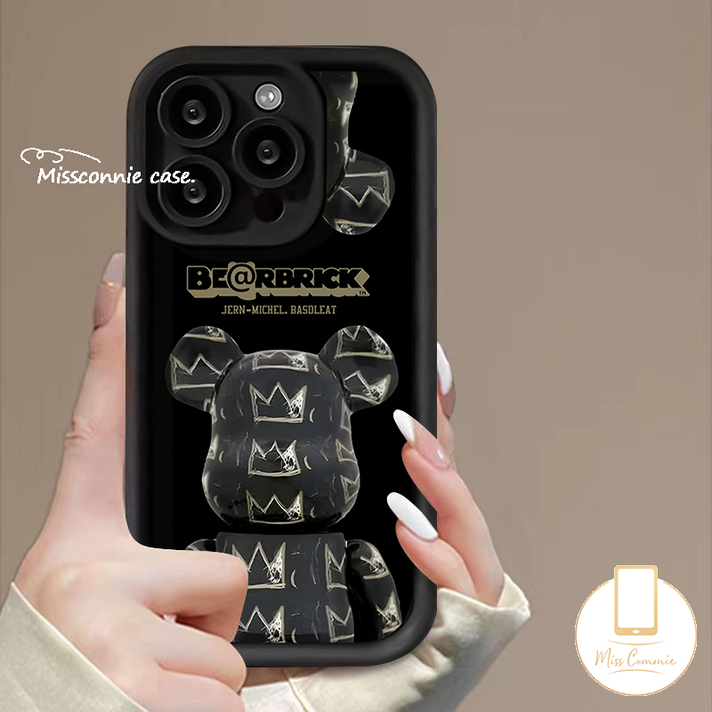 MissConnie Trend Brand Violent Bear Cool Phone Case for Redmi 9A 12C 12 9 A1 10C 9T 10A 9C NFC A2 Redmi Note 10 8 11 9 12 10s Pro Max Mi 12 11 Lite POCO M3 C55 X5 Fashion Bear Soft Cover. 