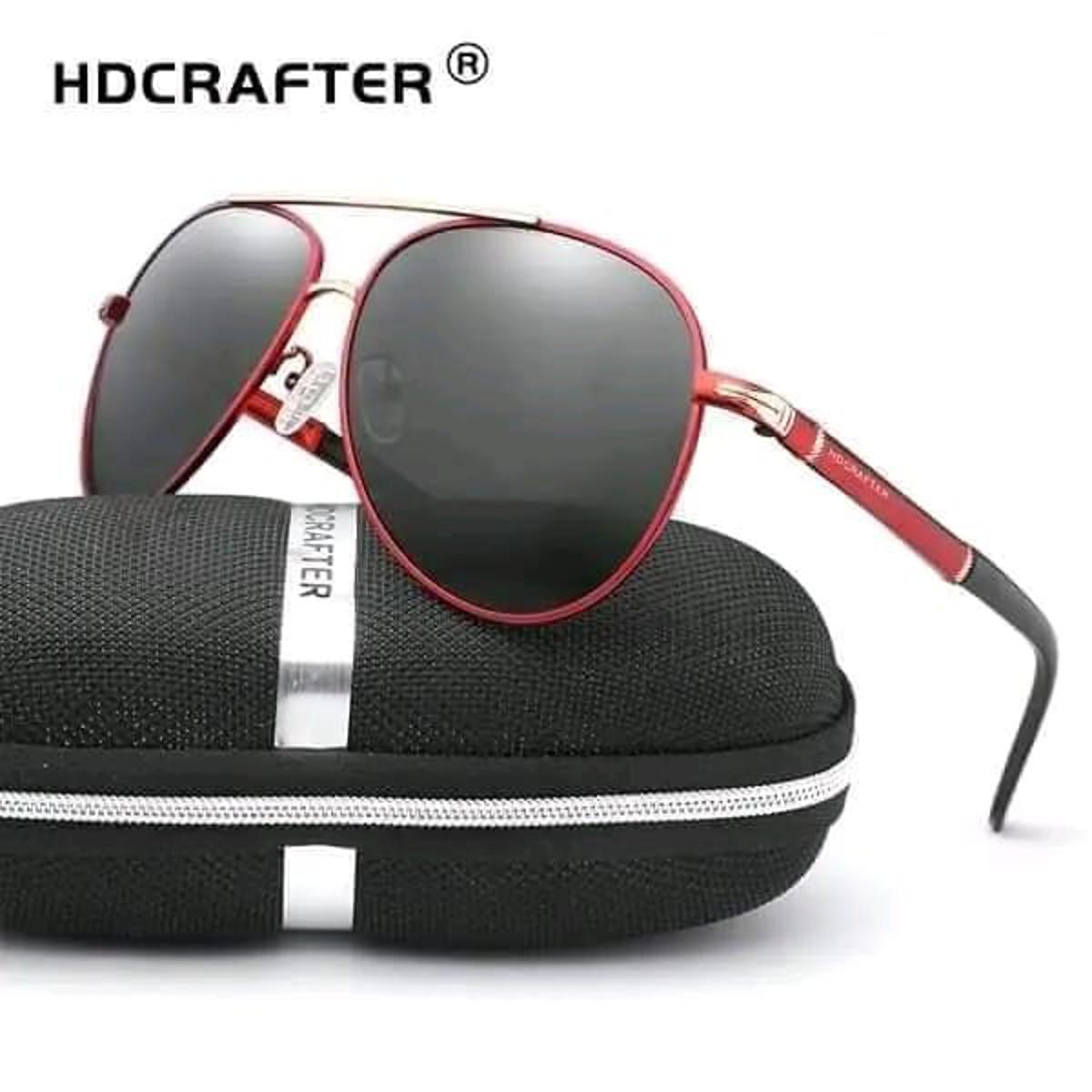 HDCRAFTER brand polarized aviator UV400 Anti-Ultraviolate sunglasses with premium box and Sunglasses’s accessories for men(imported)