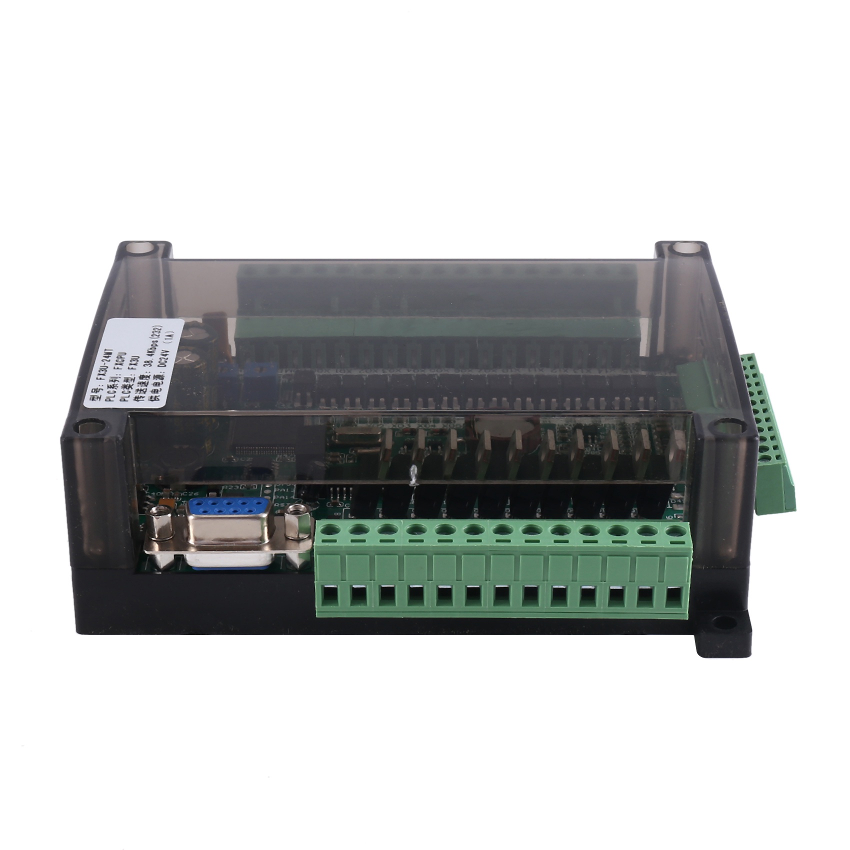 1 Piece FX3U-24MT PLC Industrial Control Board 6AD 2DA with 485 Communication and RTC (B). 