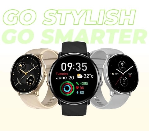 Zeblaze GTR 3 Pro Amoled Display Smart Watch Fitness & Wellness Smart Watch. 