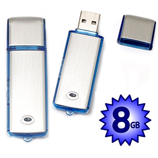 USB Voice Recorder With Pen Drive 8GB. 