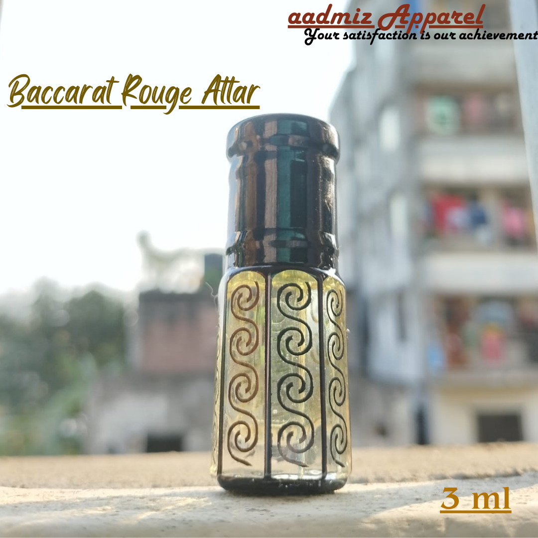 Baccarat Rouge Attar  - বাকারাত রুজ আতর -Unisex fragrance -3 ml । 6 ml. 