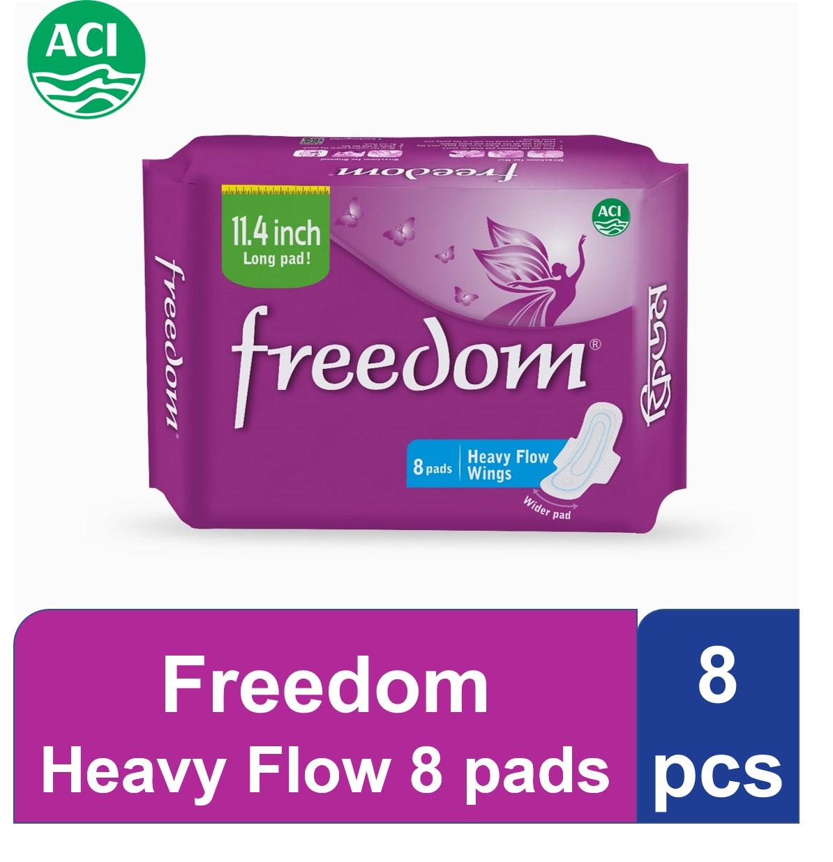 Freedom Heavy Flow Wings - 8 Pads - pad. 