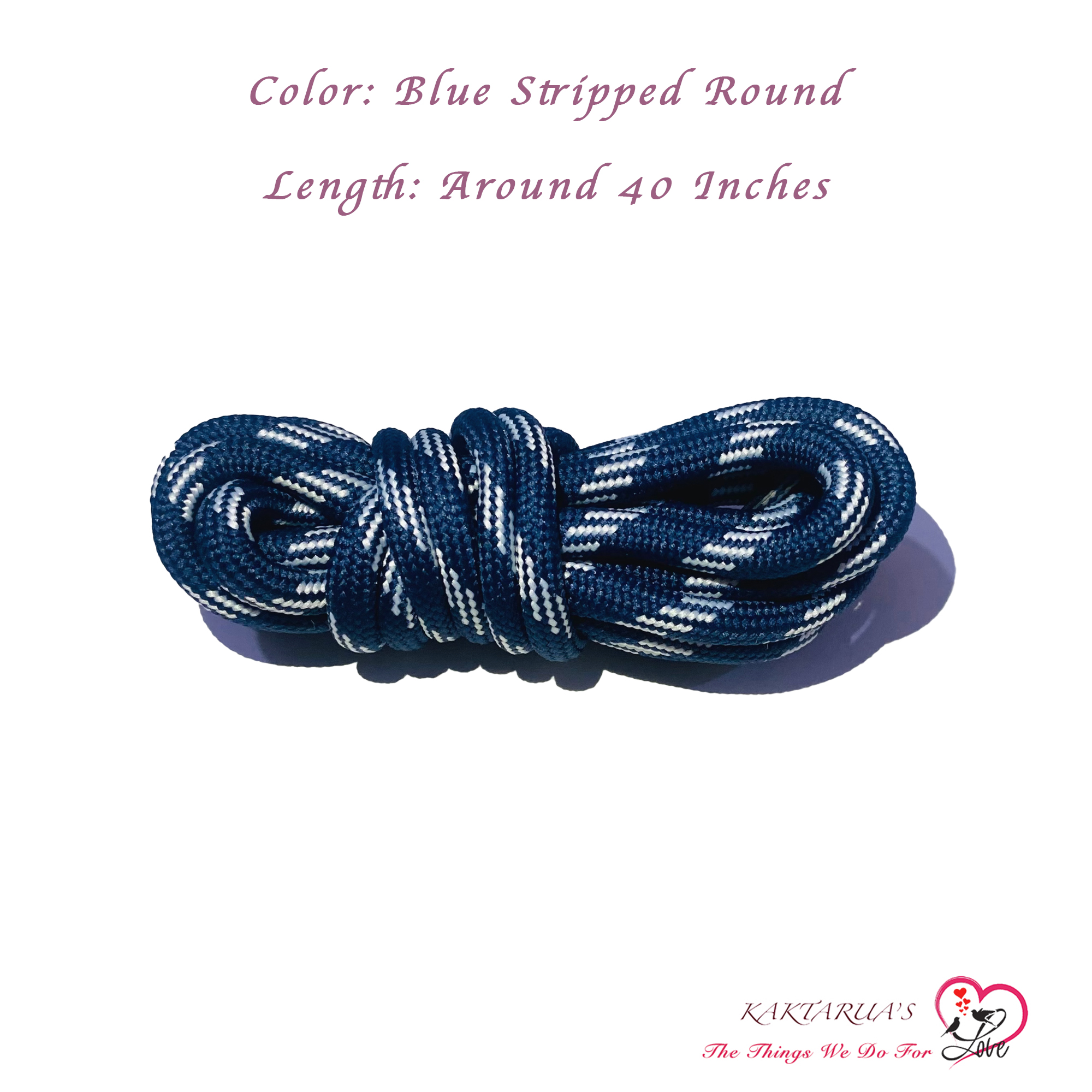 1 Pair Premium Quality BLUEColored Shoe Laces for Sneakers and Other