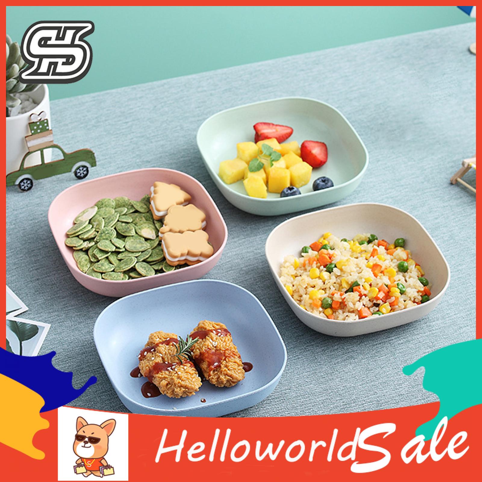 HelloWorld Food Container Heat-resistant Daily Use Smooth Rice Fruit Bowl. 
