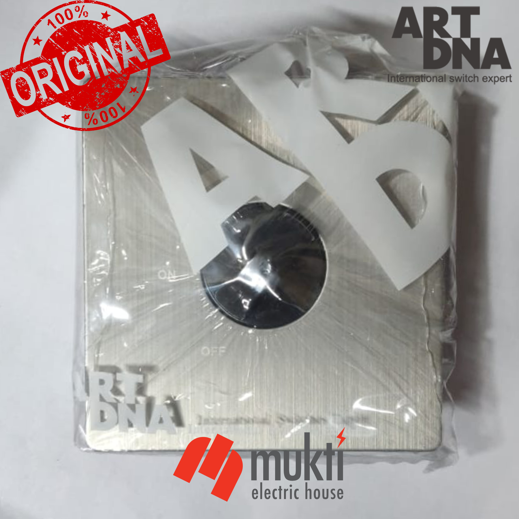 ART DNA A69 Steel Series 300W Fan Regulator Dimmer Socket Speed Controller Switch Outlet ARTDNA. 