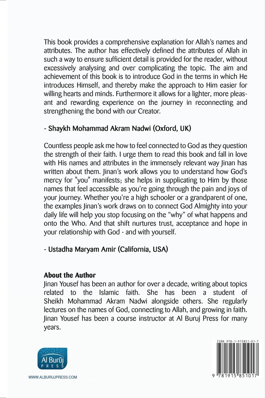 Reflecting on the Names of Allah by Jinan Yousef (Paperback). 