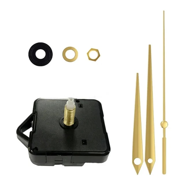 Hanging DIY Quartz Watch Silent Wall Clock Movement Quartz Repair 5168s Movement Clock Mechanism Parts Clock Parts with Hands. 