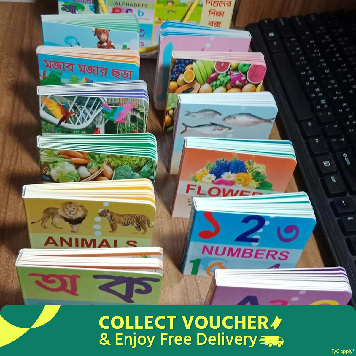 Tap of Kids with 12 Books - Boost Children's Knowledge and Talent with This Easy-to-Use Set - A Valuable Educational Choice. 
