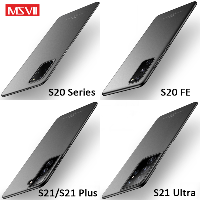Note9 Case MSVII Slim Hard PC Matte Cover For Samsung Galaxy Note 20 9 10 Plus Note10 Lite Note20 S20 S21 FE S22 S23 Ultra Cases. 