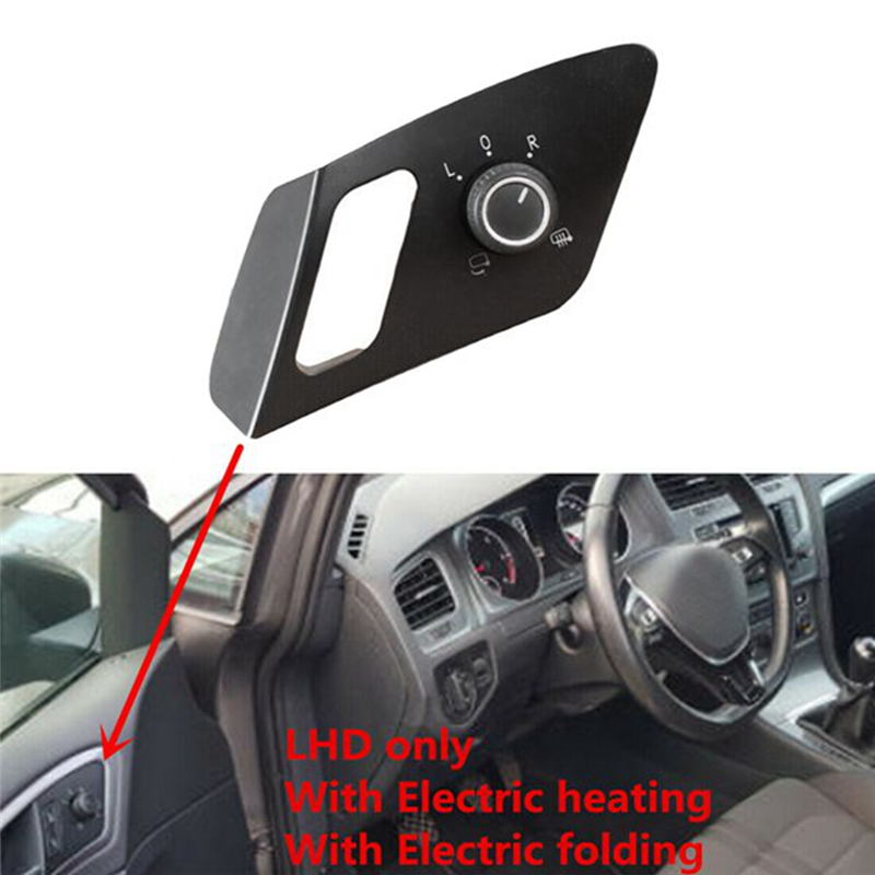 5G0959565 Car Side Rearview Mirror Switch Adjust Knob For-VW Golf 7. 
