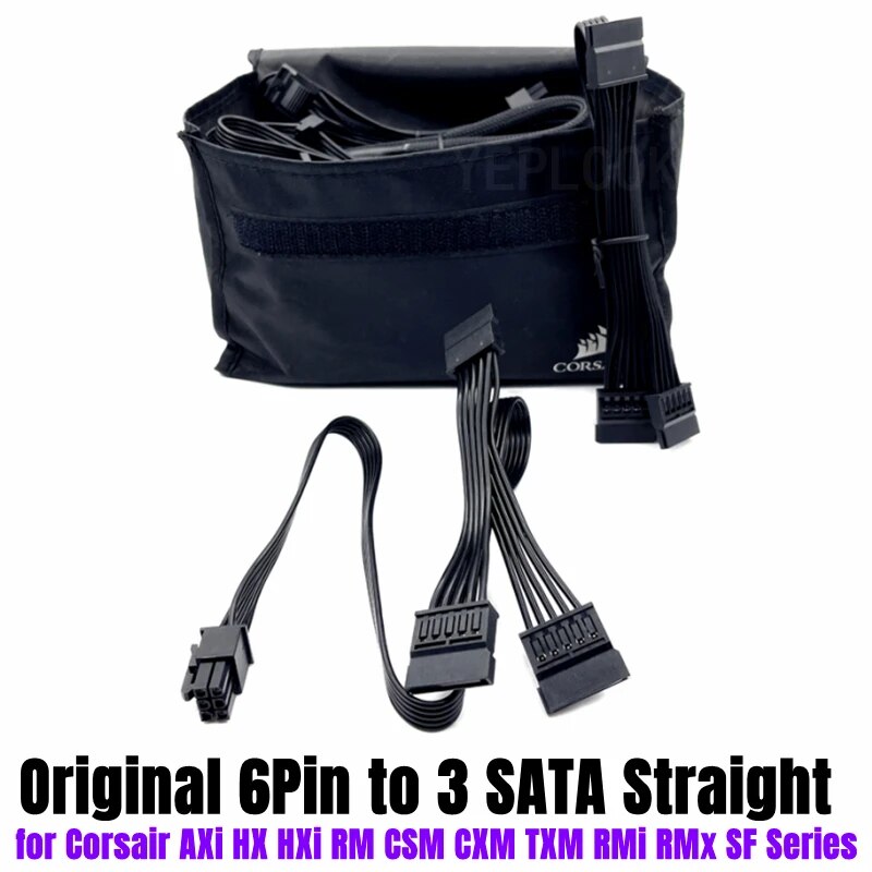 Original Corsair GPU PCIe 8Pin CPU 4+4Pin SATA Molex 24Pin Modular Cable for Corsair RM RMi RMx RMe AXi HX HXi CS-M CX-M TX-M SF. 
