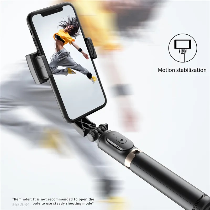 FANGTUOSI Mobile Video stabilizer Bluetooth selfie stick tripod Gimbal Stabilizer For Smartphone Live vertical bracket. 