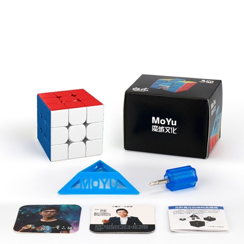 【Happy baby toy store】MoYu RS3M Magnetic cube Moyu meilong 3M 3x3x3 Speed cube Magnetism game puzzle Toys cube children boys. 