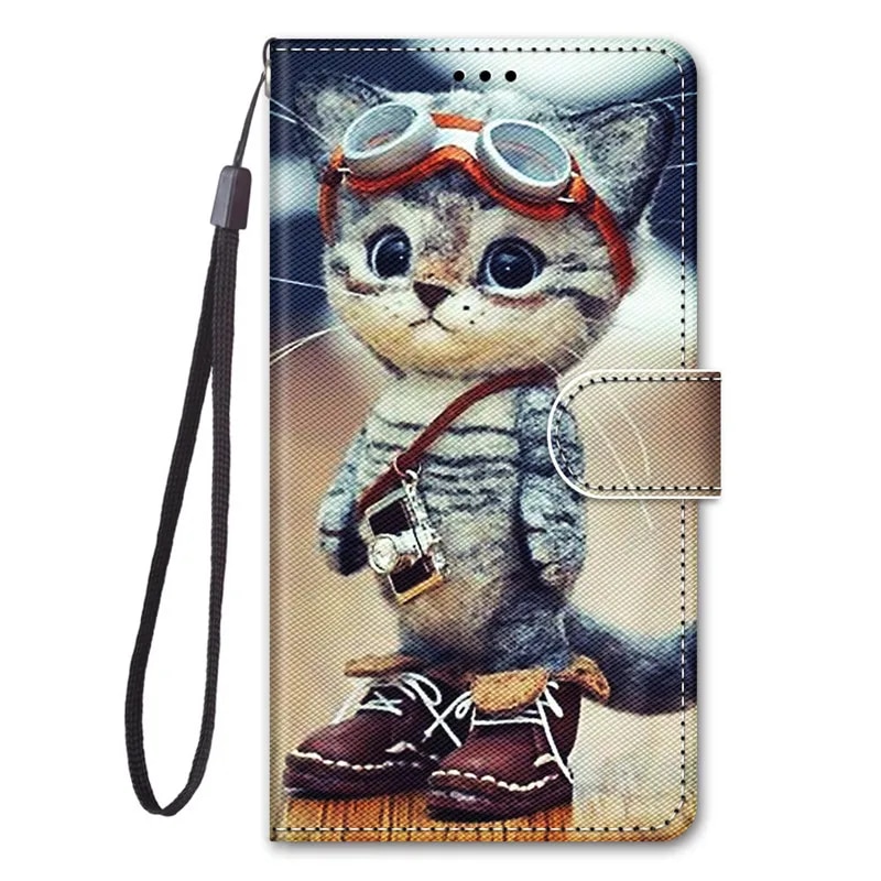 A5 2017 A520 Case For Samsung Galaxy A5 2017 Leather Case for Samsung A5 2017 A 5 A3 2016 Cover Cat Wallet Protective Phone Case. 