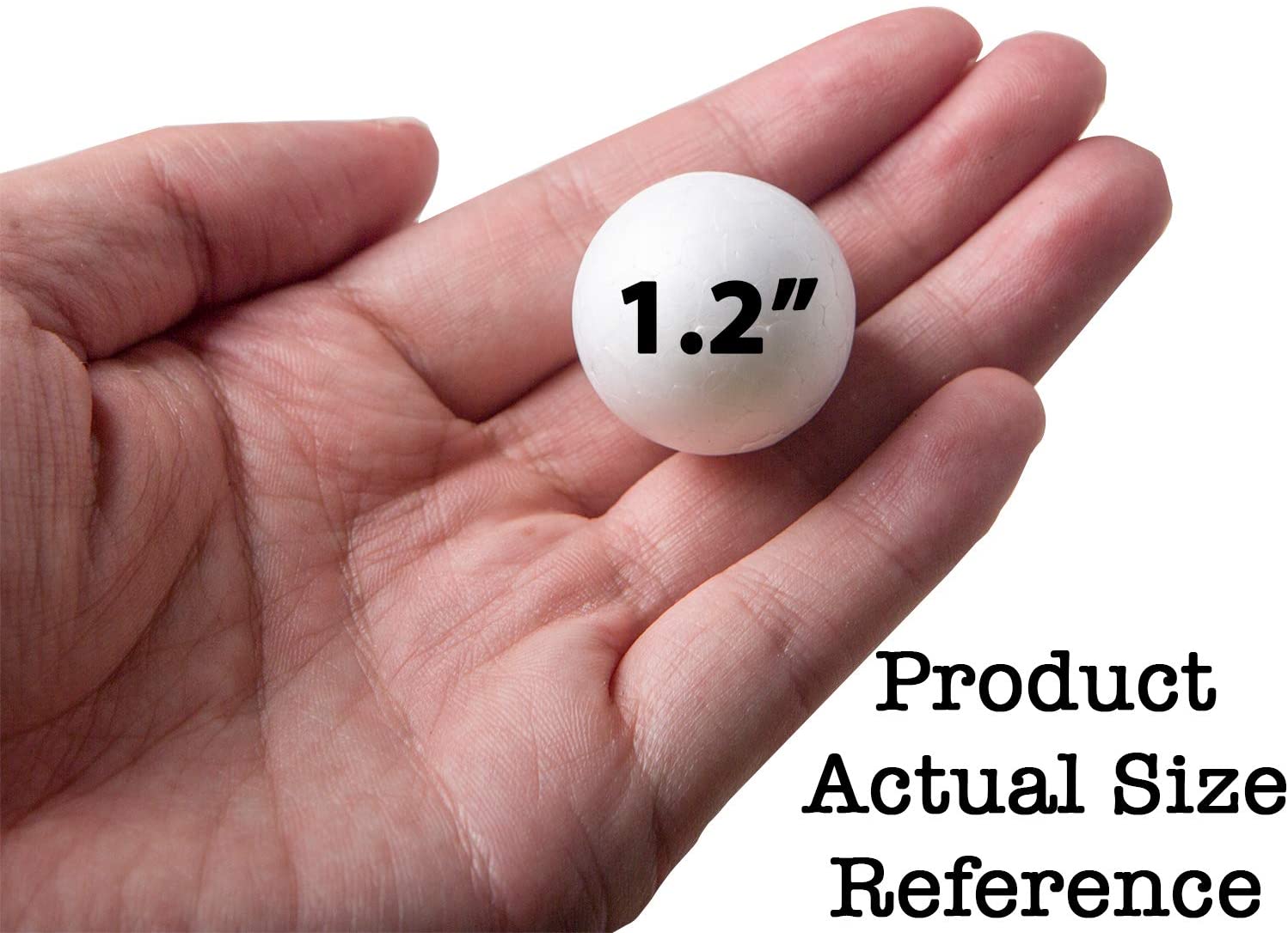 20ps 4 Different sizes 8/1.2/1.6/2 Inches White Craft Foam Balls, Foam Craft Balls, Foam Balls For Arts and Crafts, DIY Craft For Home, School Craft Project. 