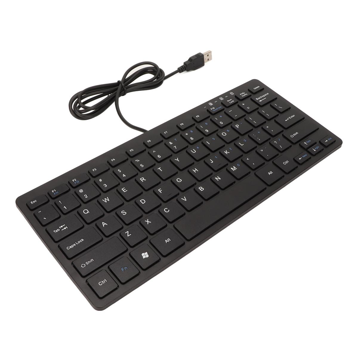 USB Keyboard, USB Wired Keyboard 78 Keys for Laptops