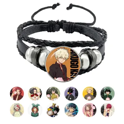 Anime Naruto Bracelet Leaf Mark Black Wristband India | Ubuy