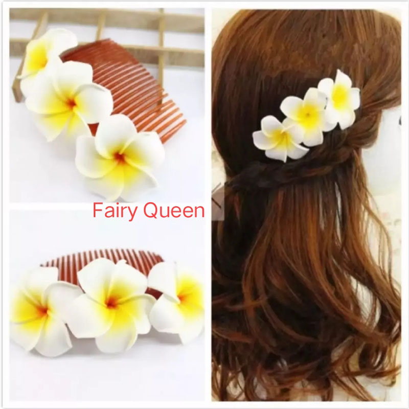 Artificial kathgolap flower hair clip for girls and women - 1 PCs.