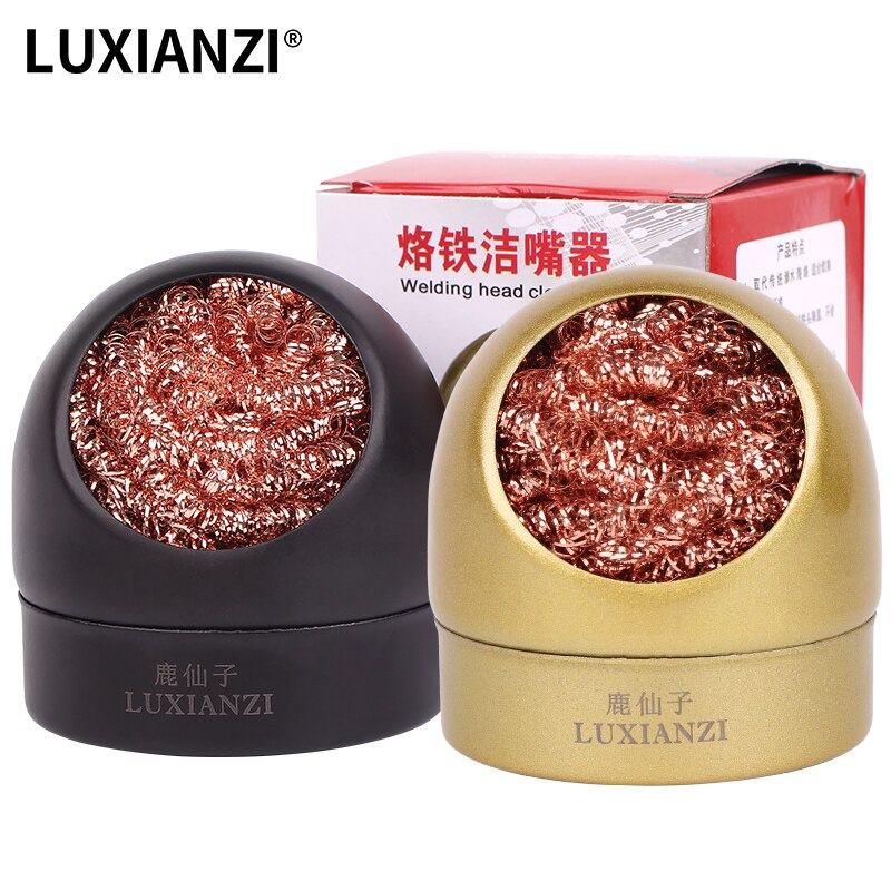 【VisioN Shop】LUXIANZI ing Ball with Holder Desoldering Soldering Mesh Nozzle Tip Copper Wire er Tin Remover. 