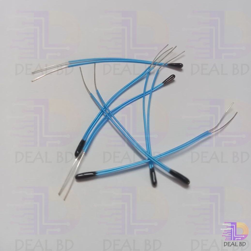 3Pcs- 10K NTC Thermistor Temperature Sensor Black Epoxy Bead 55mm 103 Without Connector For Over Heating Protection General Purpose Electrical Circuitry & Parts. 