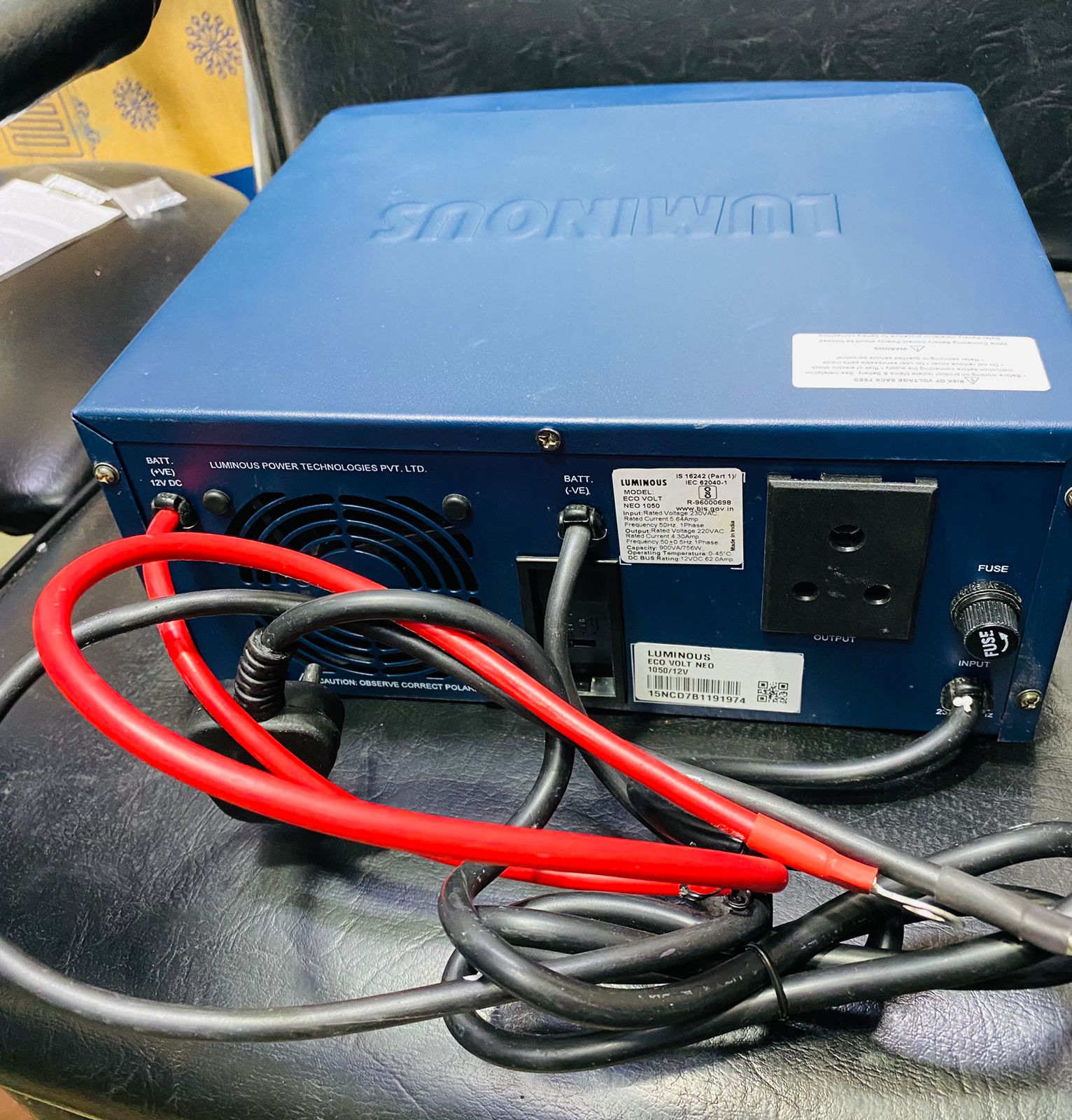 Luminous Eco Volt Neo 1050 Pure Sine Wave IPS & UPS 12V Inverter. 