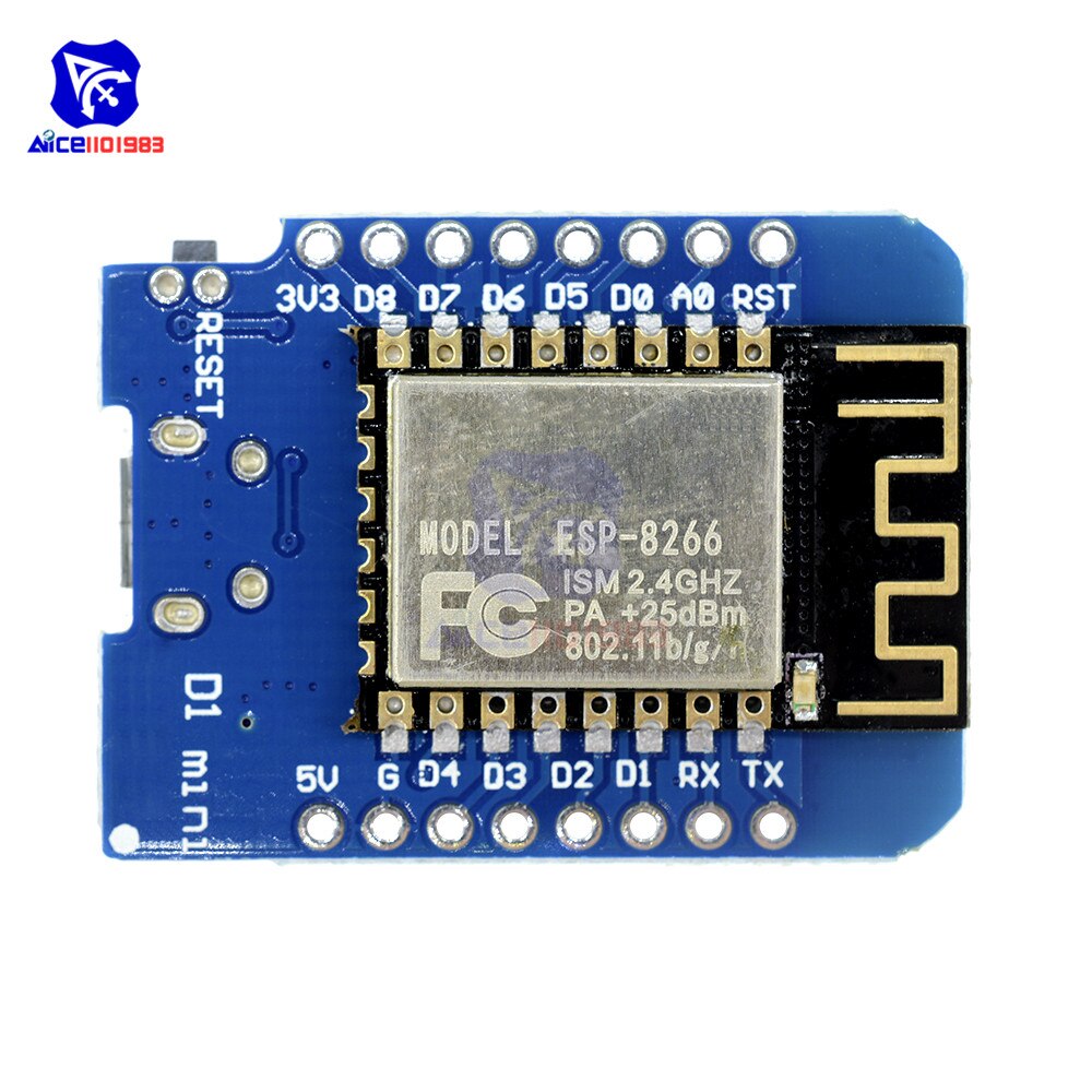 【happy one】ESP8266 ESP-12 ESP-12F CH340G CH340 Micro USB Arduino WeMos D1 Mini WIFI Development Board D1 Mini NodeMCU IOT 3.3V. 