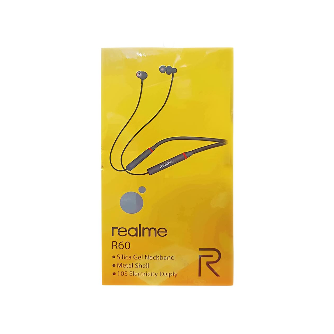 Realme R60 Silica Gel Neckband Bluetooth Earphone Multicolor