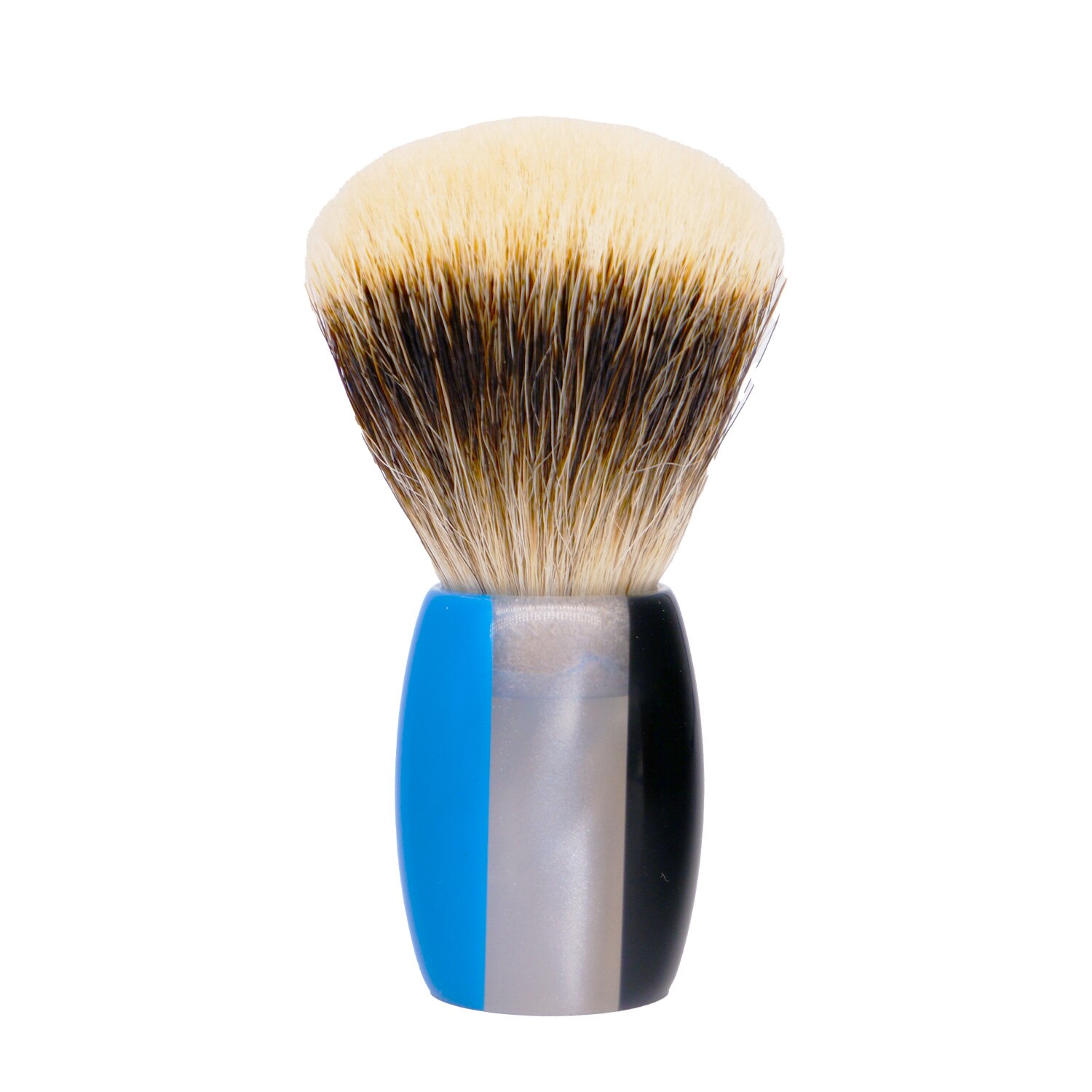 Boti Shaving Brushes Fan Captain Three Band Bdger Hair Knot with Three Patchwork Color Handle Beard Cleaning Kit. 