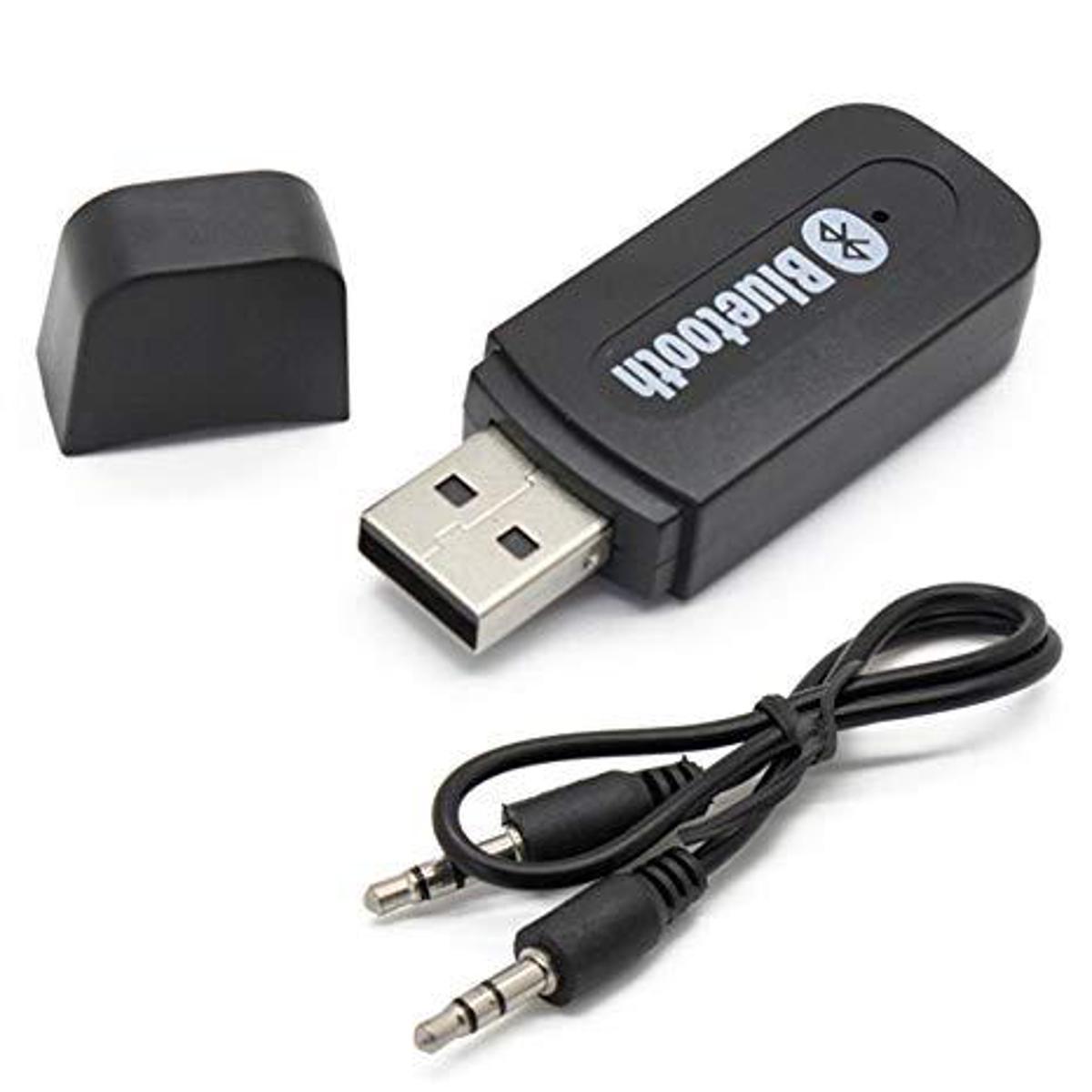 YET-M1 Wireless Music Receiver Adapter USB Bluetooth V2.1 RDA Dongle With AUX cable for Car Speaker