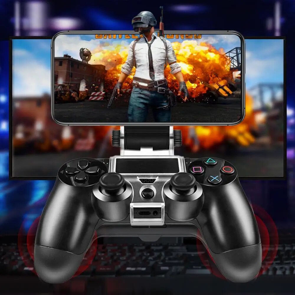 Holder For Game Controller Stand For PS4 DualShock 4 Flexible Durable Mobile Phone Gaming Clip Holder Bracket For Iphone Android. 