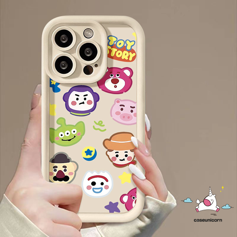 Cartoon Strawberry Bear Lotso Pig Case For Redmi A1 10C 12C 10A A2 9 9A 9T 12 9C NFC MI 12 11 Lite Redmi Note 11 10 12 9 8 10s Pro Max POCO C55 M3 X5 Cute Toy Story Angel Eyes Case