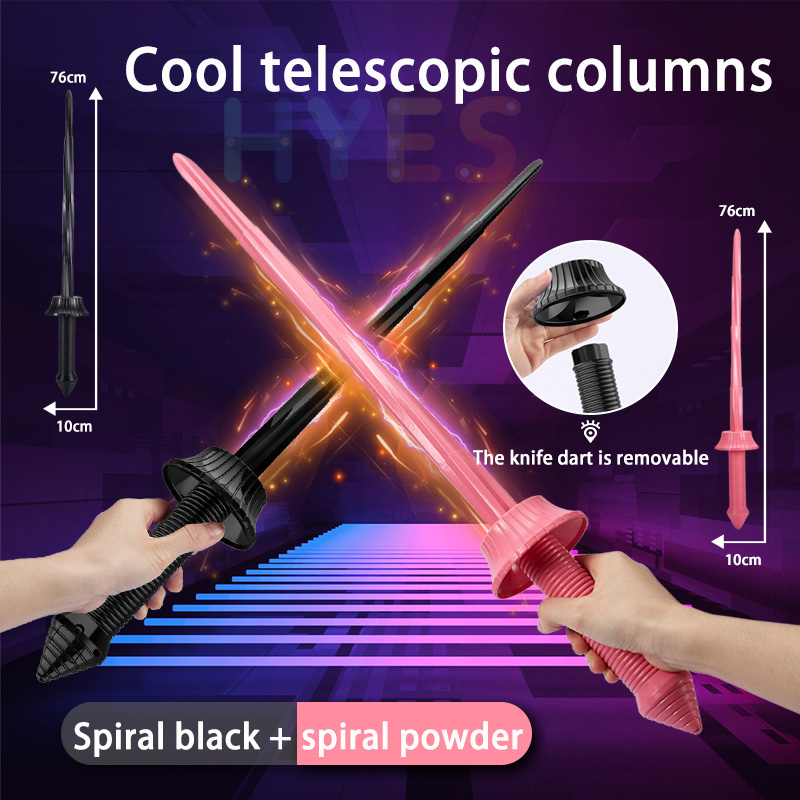Printing Katana 3D Printing Spiral Gravity Retractable Swinging Knife Creative Decompression Model Toy. 