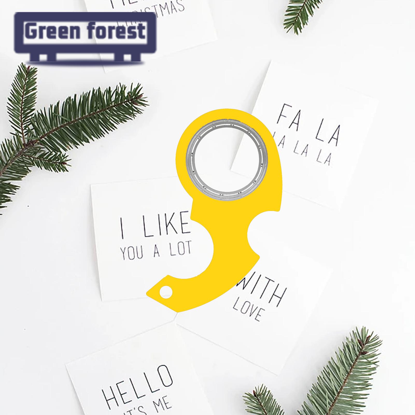 (New) green Foret fingertip Pinner creative fidget keychain Tre relief toy. 