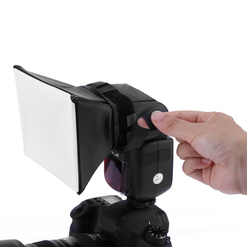 Silver Reflector Flash Diffuser Softbox Professional Mini Photo Diffuser Soft Light Box for Canon Ni. 