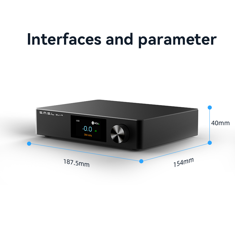 SMSL SU-9 ultra MQA DAC AK4191+AK4499EX 768kHz/32Bit DSD512 LDAC Bluetooth 5.0 USB Balanced Decoder SU9U with Remote Control. 