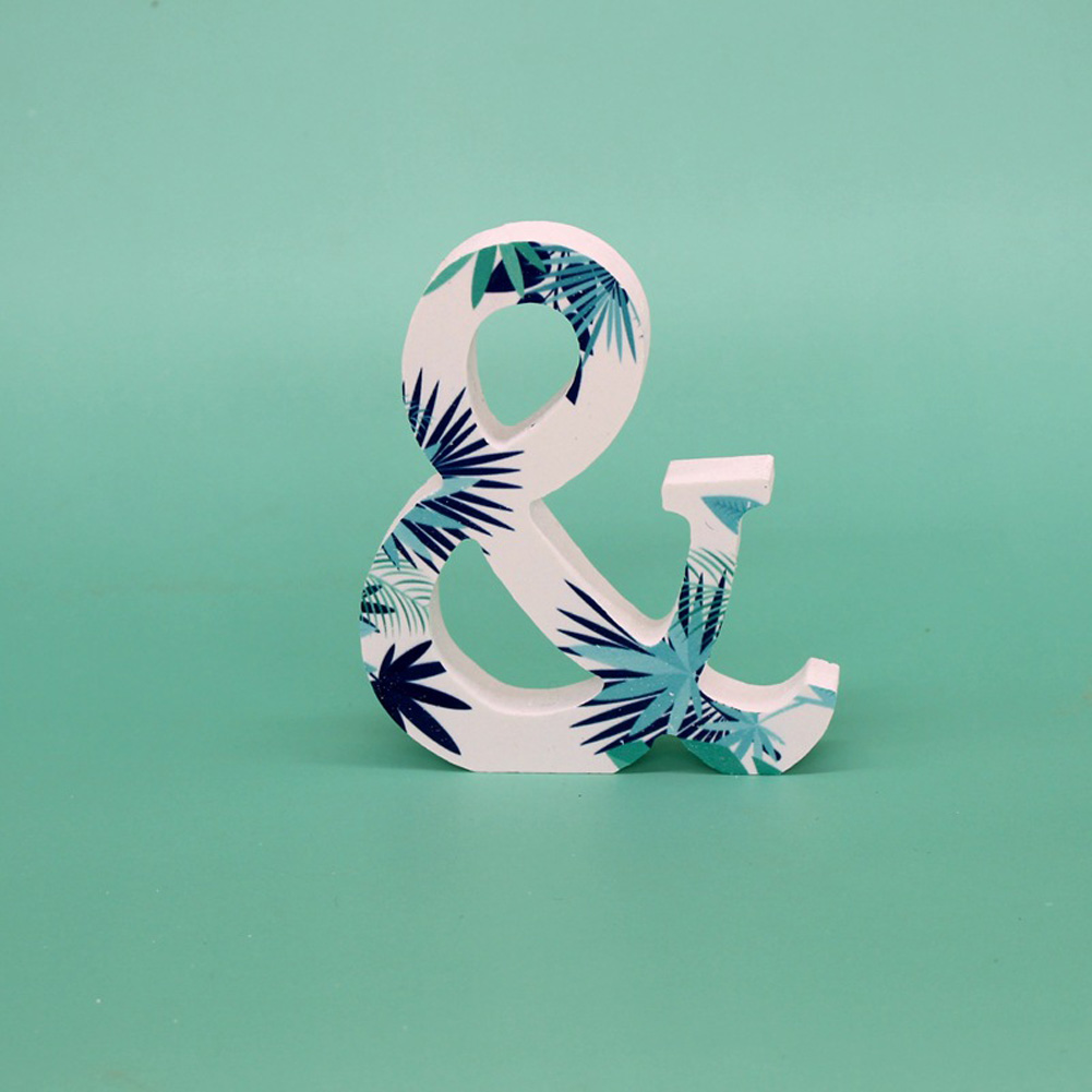 Wooden Diy Letters Ornaments With English Letters Leaf Flower Printed Home Office Artware Buy Online At Best Prices In Bangladesh Daraz Com