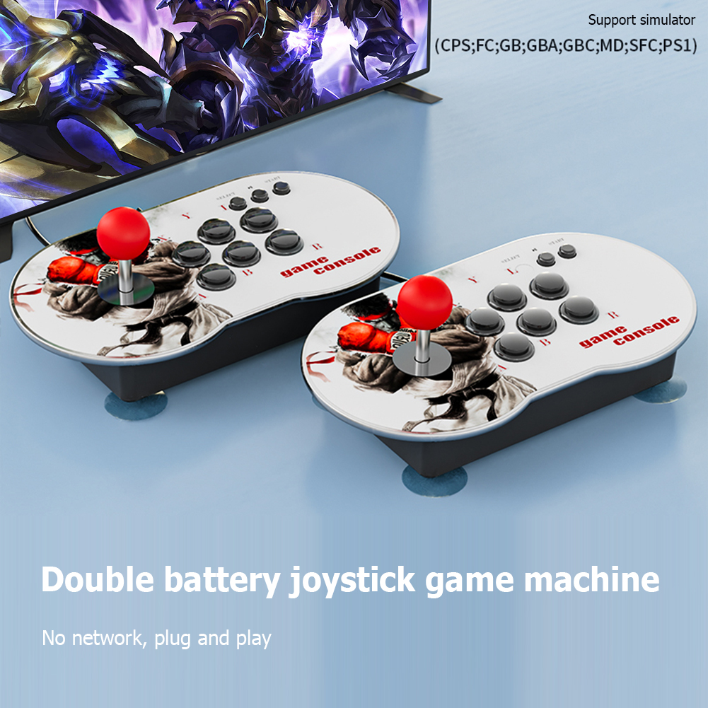 MT6 4K HD Video Arcade Game Console 3D Dual Controller Joystick 10000+ Games Player for CPS FC GBA GBC MD SFC PS1 Emulators