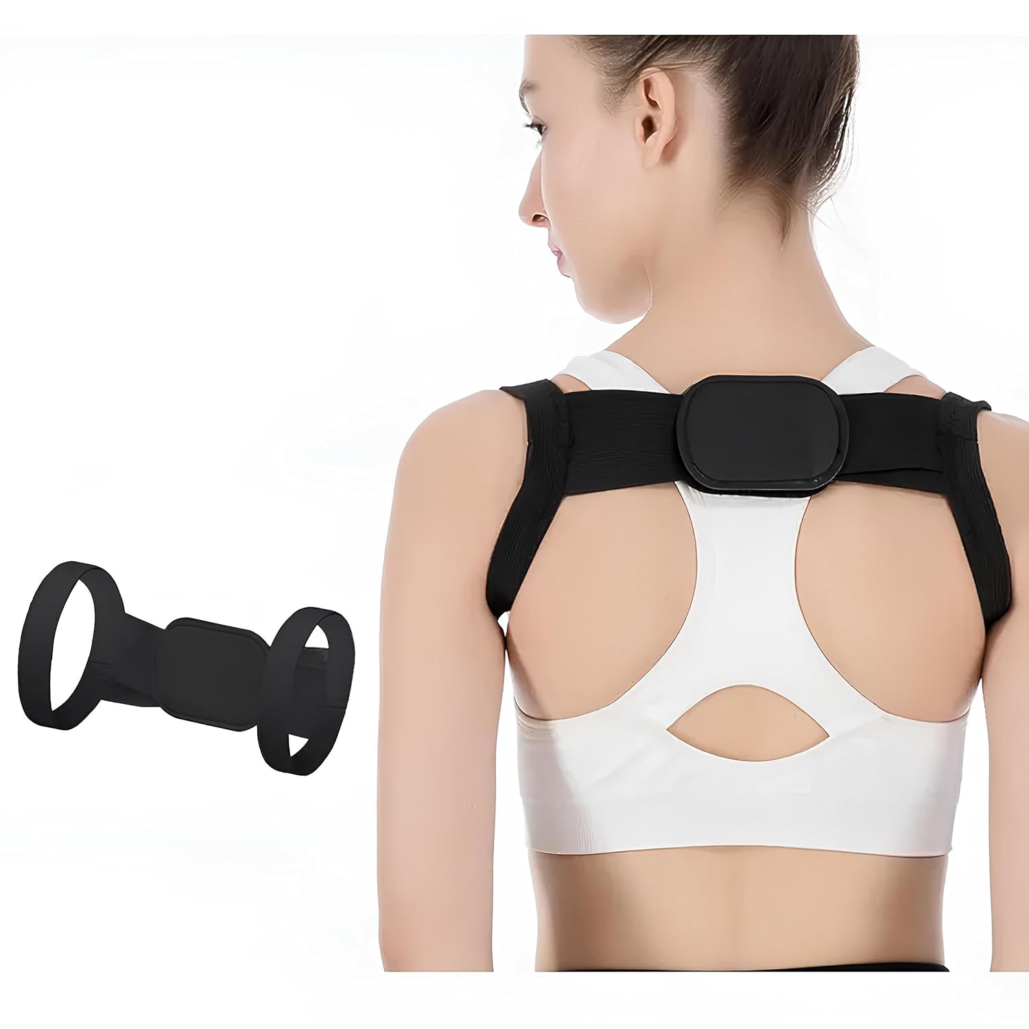 Unisex Invisible Back Shoulder Posture Corrector Orthotic Spine Support Belt. 