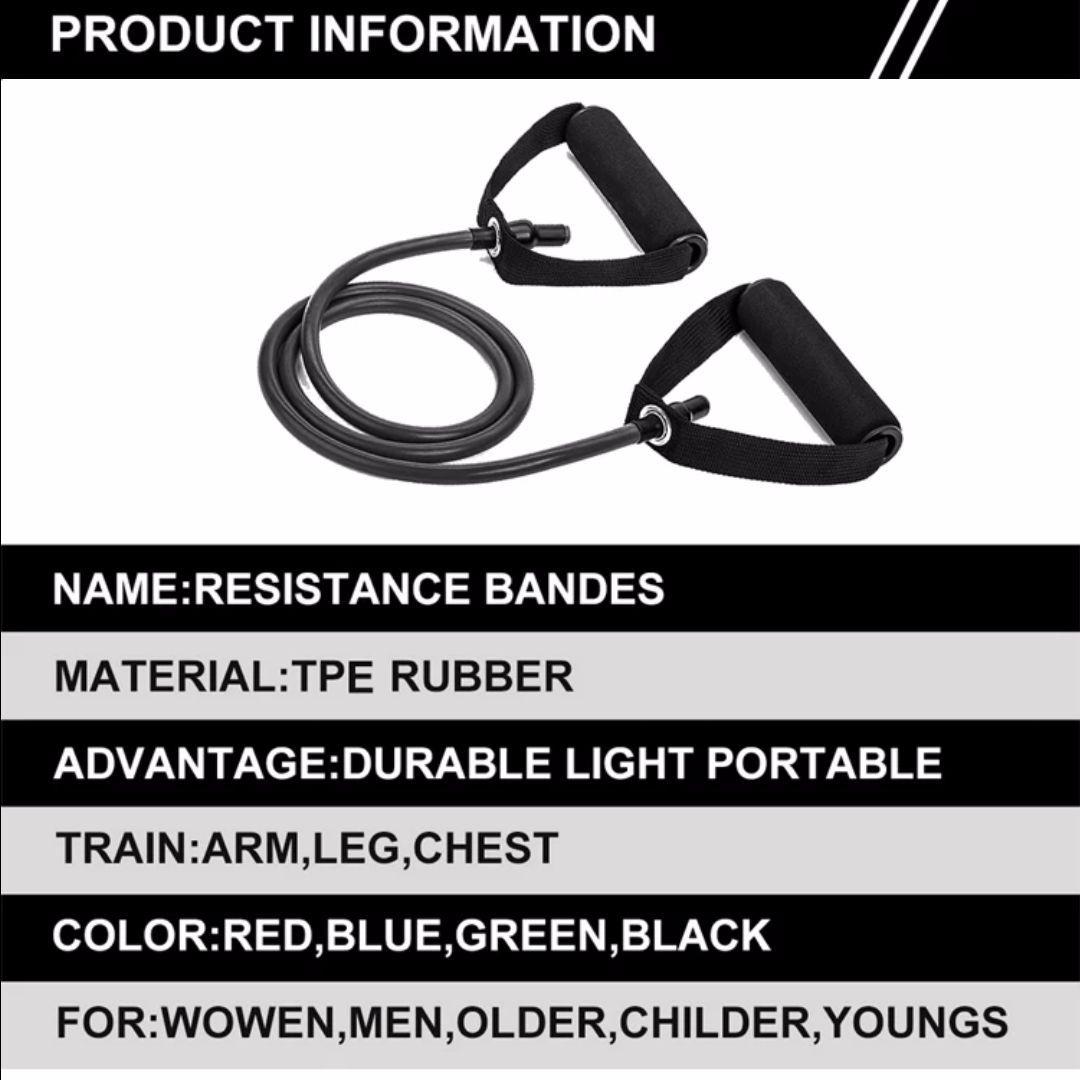 120cm Yoga Pull Rope Elastic Resistance Band Fitness Workout Exercise Tubes new