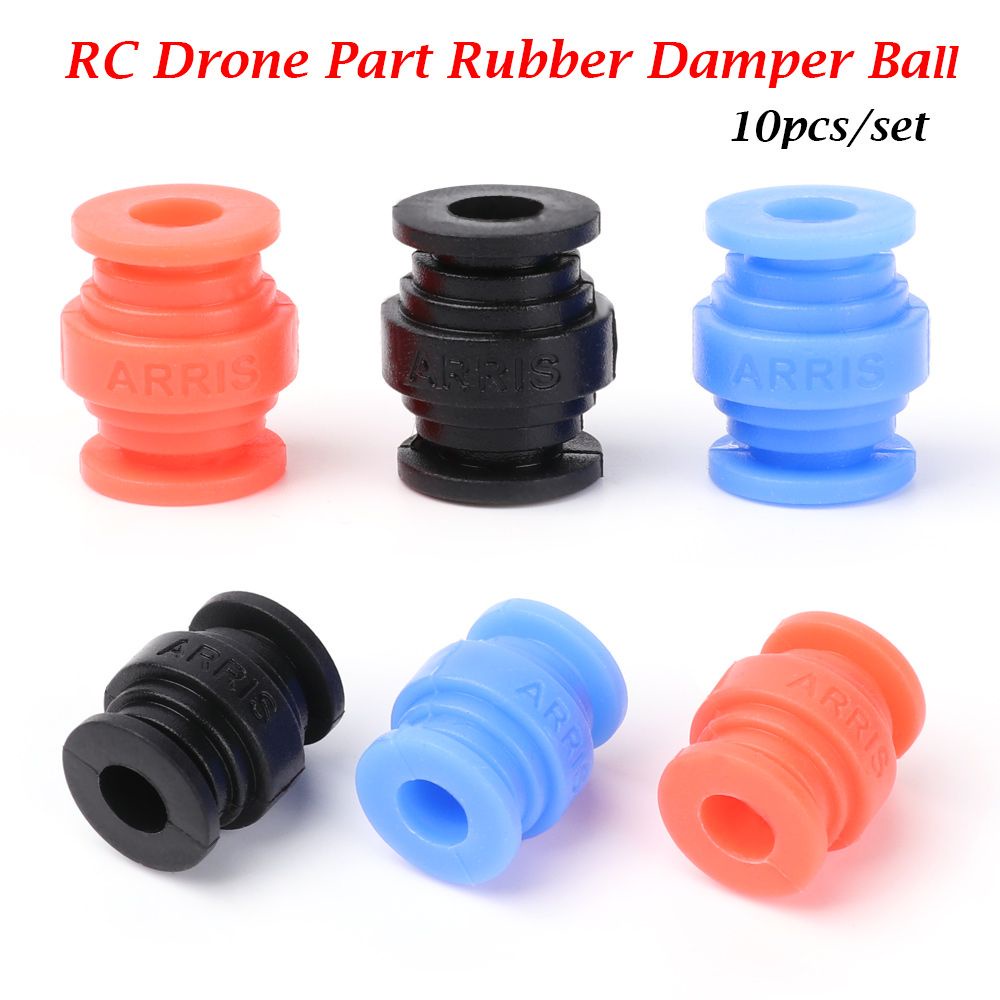 LILAC 10pcs 3 Styles Shock Absorption Balls For F4 F7 Silicone Silencer Rubber Damper Ball RC Drone Part Soft Mount FPV Quadcopter Flight Controller Anti Vibration/Multicolor. 