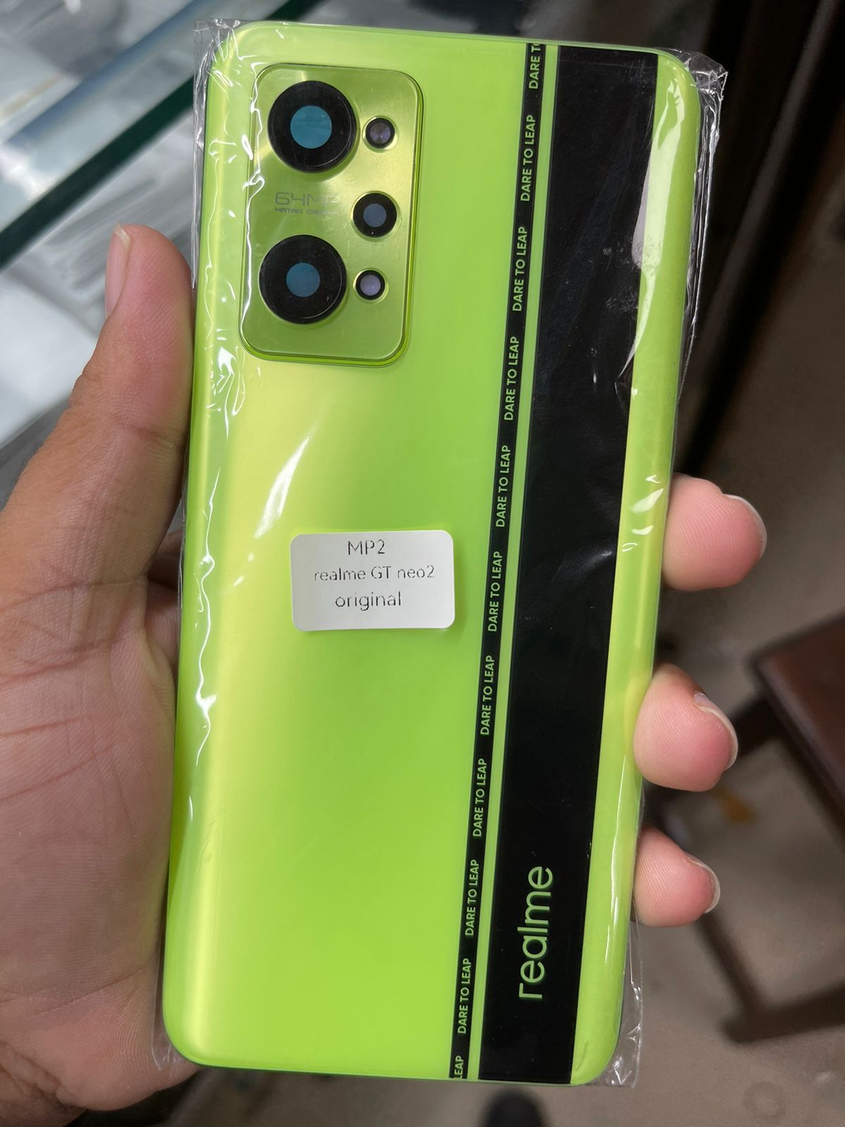 Replacement Backshell With Side Frame Panel for Realme GT Neo 2 Battery Back Door Housing Cover With Camera Lens