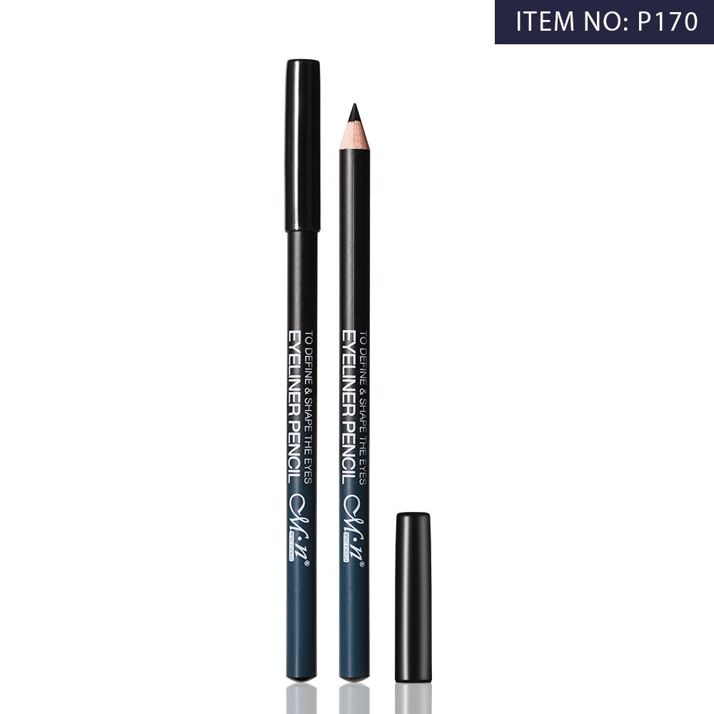 Menow Wood Stick Eyeliner is easy to color and does not smudge, long-lasting waterproof pencil style beginner cross-border P170. 