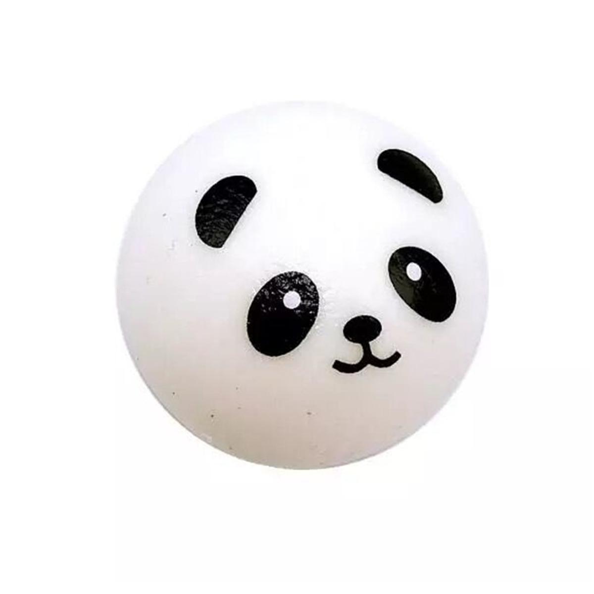 【VisioN Shop】Kawaii Squishy Panda Bun Stress Ball Slow Rising Decompression Panda PU Key chains Keychain Cute Bread Toys