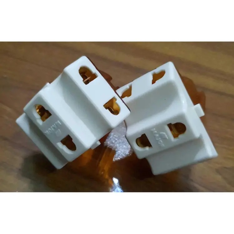 2 PS 2 Pin  Socket Adapter 3 Way For Travel